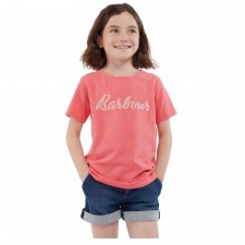 Barbour Girls Rebecca T-Shirt in Pink Punch