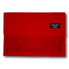 Gretna Green Wide Cashmere Scarf in Red