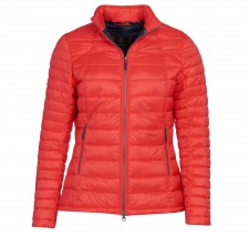 Barbour Ladies Daisyhill Coral And Navy Quilted Jacket - UK 8