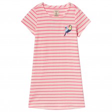 Joules Girls RIVIERA Dress in Cream Pink Stripe UK 4 YRS