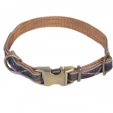 Barbour Reflective Dog Collar in Classic Tartan