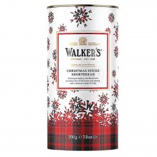 Walkers Christmas Spiced Shortbread Rounds Tube 200g