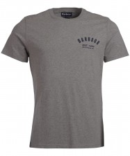 Barbour Mens Preppy T-Shirt in Grey Marl UK L