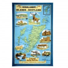 Glen Appin Highland and Islands Tea Towel 100% Cotton