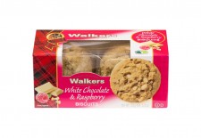 Walkers White Chocolate and Raspberry Biscuits 150g