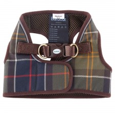 Barbour Step In Dog Harness in Classic Tartan