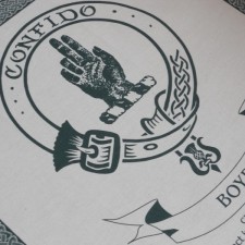 Boyd Clan Crest Tea Towel