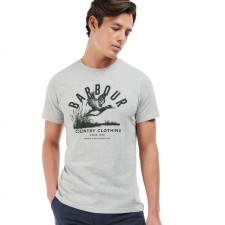 Barbour Mens Country Clothing T-Shirt in Grey UK S