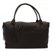 Barrhead Leather Holdall Bag in Brown Leather