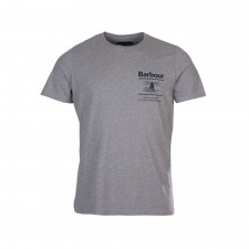 Barbour Mens Reed T-shirt in Grey Marl UK S