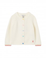 Joules Weather Cream Dorrie Character Knitted Cardigan
