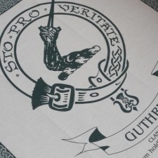 Guthrie Clan Crest Tea Towel