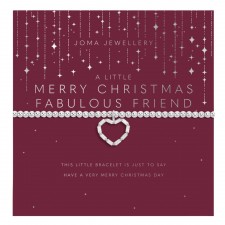Joma Jewellery A Little 'Merry Christmas Fabulous Friend' Bracelet