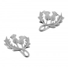 Hamilton & Young Scottish Thistle Earrings Double Thistle