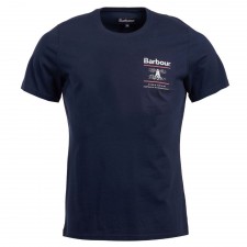 Barbour Mens Reed T-shirt in Navy 