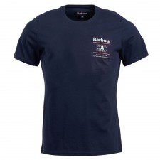 Barbour Mens Reed T-shirt in Navy