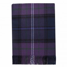 Lochcarron 100% Lambswool Scotland Forever Tartan Blanket