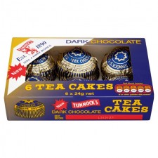 Tunnock's Dark Chocolate Tea Cakes Pack of 6