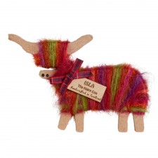 Hairy Coo Handmade Highland Cow Standing Ornament - Isla