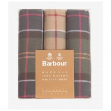 Barbour Set of 3 Handkerchiefs Gift Box Set