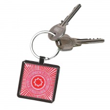 Gillian Kyle Tunnock's Teacake Wrapper Metal Keyring