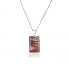 Heathergems Skye Rectangle Pendant Necklace