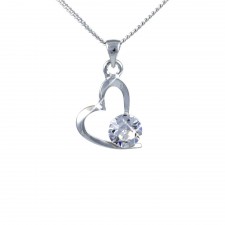 Lila Large Adoration Pendant in Clear Crystal