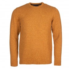 Barbour Mens Tisbury Crew Neck Sweater in Copper