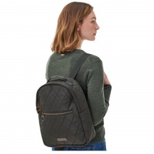 Barbour Ladies Quilted Backpack in Olive