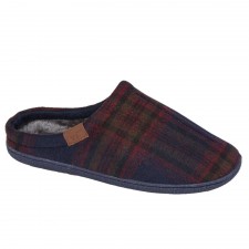 Jo & Joe Men's Celtic Slippers in Navy Blue