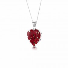 Shrieking Violet Poppy Medium Heart Pendant
