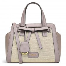 Radley Russell Hill Canvas Ziptop Crossbody In Espresso Light Brown