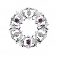Art Pewter Ladies Machair Brooch