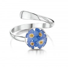 Shrieking Violet Forget Me Not Ring