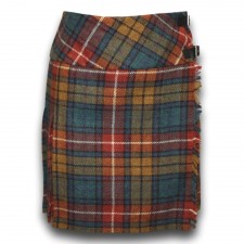 Ladies 'Isobel' Wool Billie Kilt in Antique Buchanan