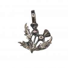 Gretna Green Thistle Charm in Silver
