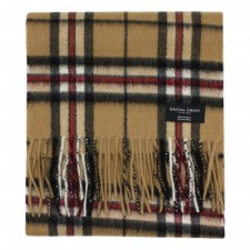 Gretna Green Camel Thomson Tartan Cashmere Scarf