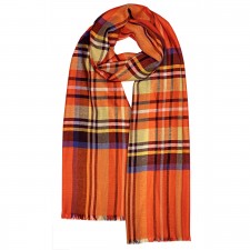 Lochcarron Allie Stewart Ruby Merino, Silk and Cashmere Luxury Scarf