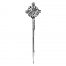 Hamilton & Young Sterling Silver Celtic Knot Handle Kilt Pin