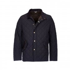 Barbour Mens Shoveler Navy Quilt Jacket