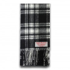 Menzies Clan Black and White Modern Tartan Scarf