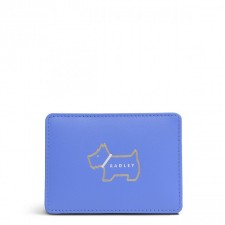 Radley Heritage Dog Outline Travel Cardholder in Blue Star