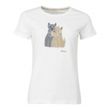 Barbour Ladies Highlands White T-Shirt 