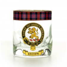 Brown Clan Whisky Glass
