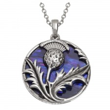 Tide Jewellery Purple Paua Thistle Necklace