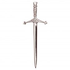 Hamilton & Young Sterling Silver Celtic Handle Sword Kilt Pin