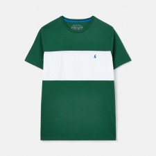 Joules Mens Colourblock T-Shirt in Green UK S
