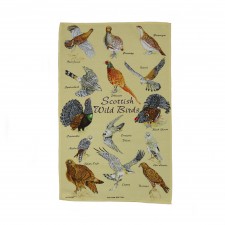 Glen Appin Scottish Wild Birds Tea Towel 100% Cotton