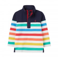 Joules Boys Captain Stripe Half Zip Sweatshirt