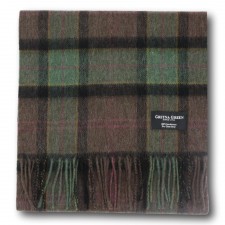 Gretna Green 100% Lambswool Scarf in Green Check